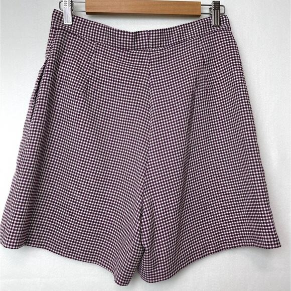 Bette & Court Skort Purple Plaid Pattern Womens 12 - Picture 2 of 10